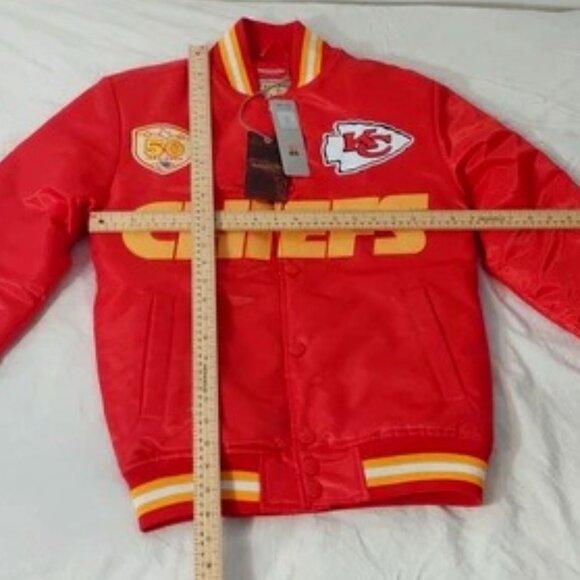 NWT Kansas City Chiefs Women's XS  Coaches Puffer Jacket Mitchell & Ness NFL - Picture 4 of 10